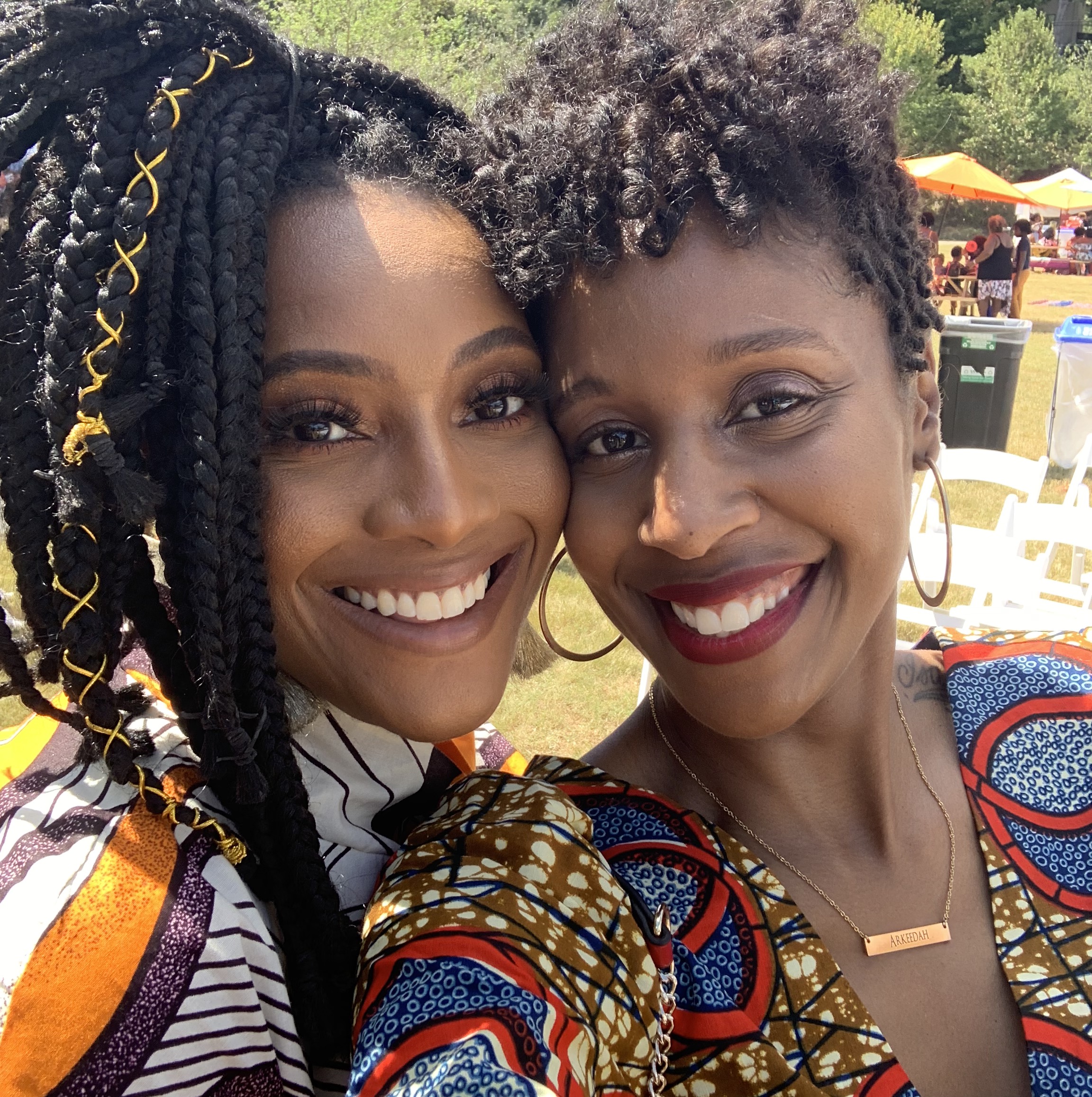 Danielle James and Arkeedah McCormick at CurlFest Atlanta