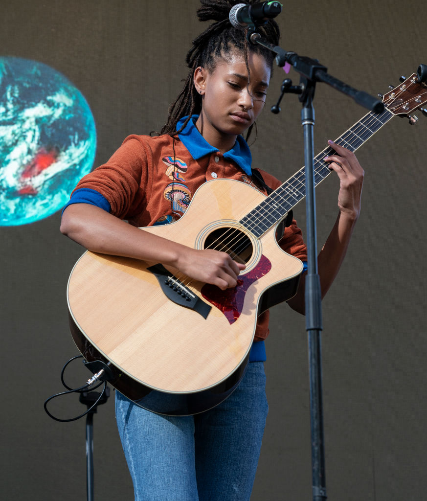 Willow Smith performs on stage during NYC Climate Strike...