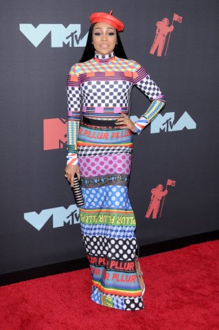 Monica (Monica Denise Brown) attends the 2019 MTV Video...