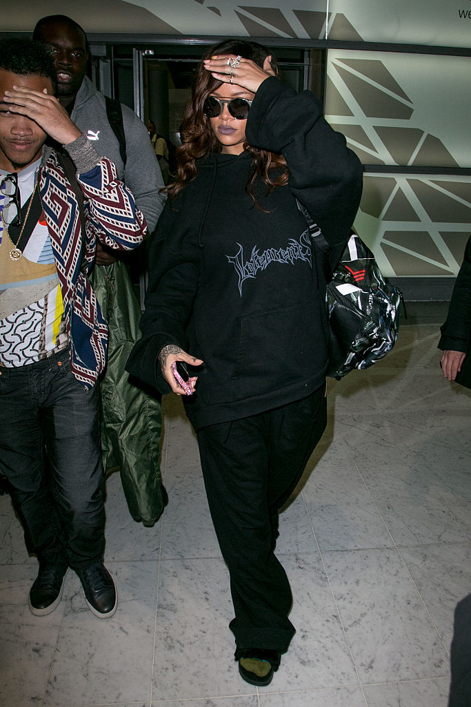 Rihanna at Charles De Gaulle Airport, 2015