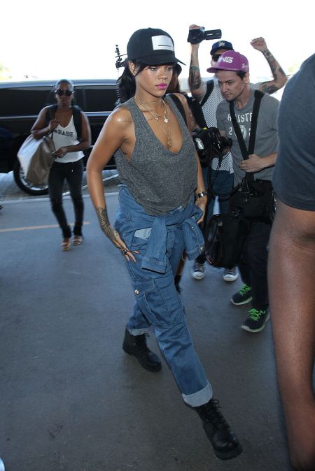 Rihanna At LAX Airport In 2014