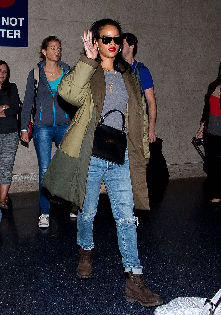 Photos Of Rihanna Walking Through Airports