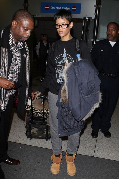 Rihanna At LAX Airport In 2012