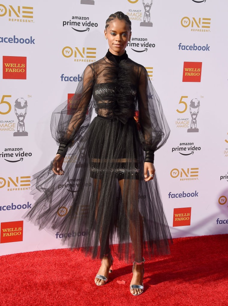 LETITIA WRIGHT AT THE 50TH NAACP IMAGE AWARDS, 2019