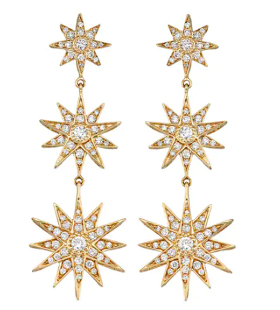 Star Drop Earrings ($2,500)