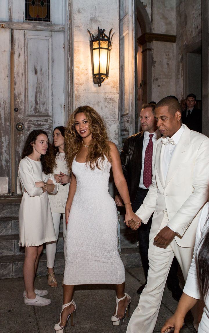 JAY-Z AND BEYONCE AT SOLANGE KNOWLES' WEDDING, 2014