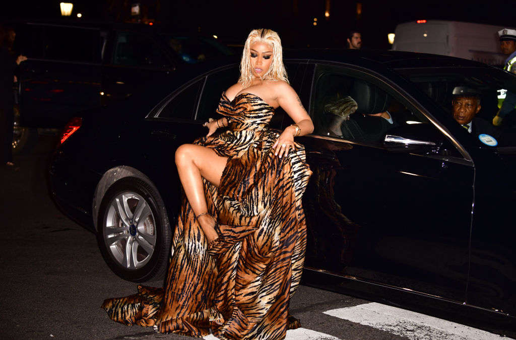 Nicki Minaj at Versace H&M Fashion Event Red Carpet