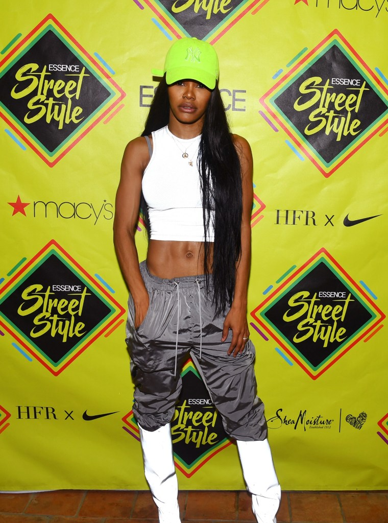 TEYANA TAYLOR AT THE ESSENCE STREET STLE FESTIVAL. 2018