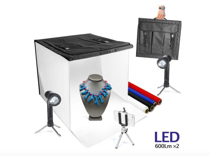 LimoStudio 16" x 16" Table Top Photo Photography Studio Lighting Light Tent Kit in a Box, AGG349