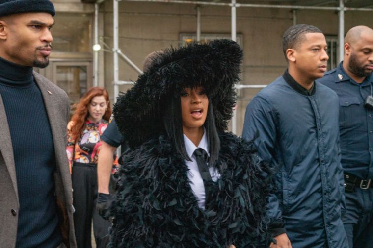 Cardi B Is a Feathery Fashionista On Her Way To Court