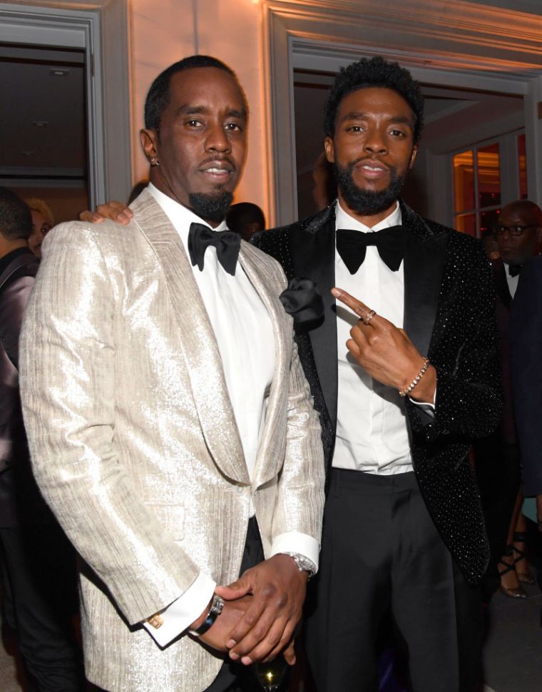 Sean Combs and Chadwick Boseman
