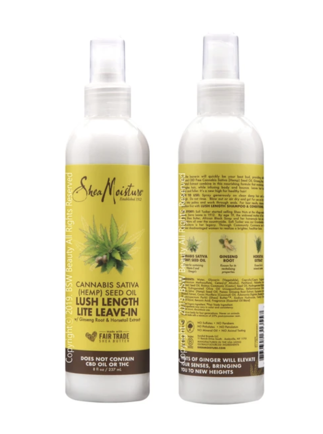 Shea Moisture Cannabis Sativa Hemp Seed Oil Lush Length Lite Leave-In