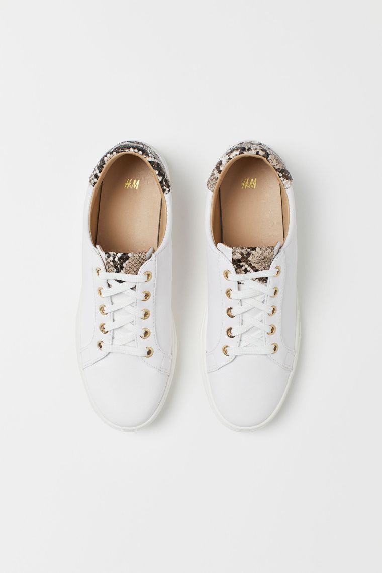 H&M SNAKE TRIM SNEAKERS