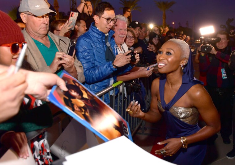 CYNTHIA ERIVO AND FANS
