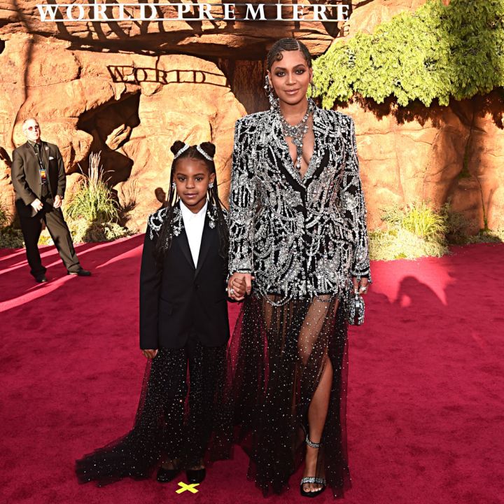 BLUE IVY AND BEYONCE AT THE WORLD PREMIERE OF "THE LION KING", 2019
