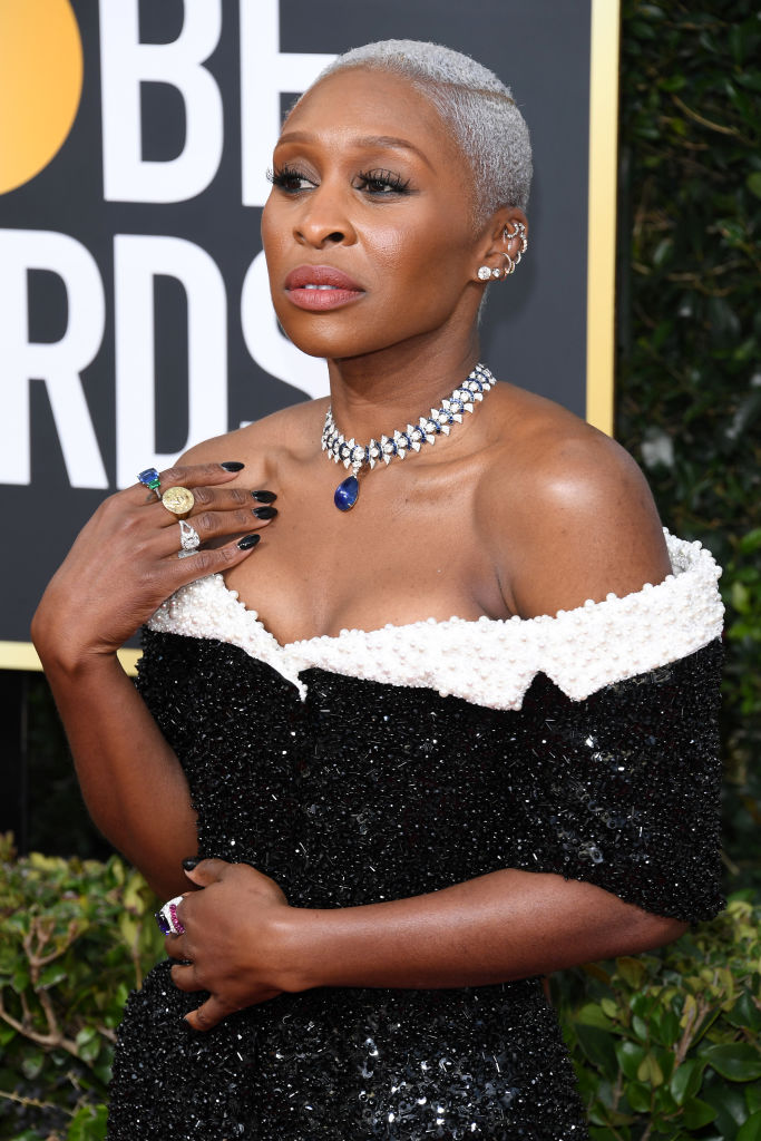CYNTHIA ERIVO AT THE 77TH ANNUAL GOLDEN GLOBES AWARDS, 2020