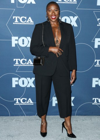Aisha Hinds arrives at the FOX Winter TCA 2020 All-Star Party held at The Langham Huntington Hotel on January 7, 2020 in Pasadena, Los Angeles, California, United States.