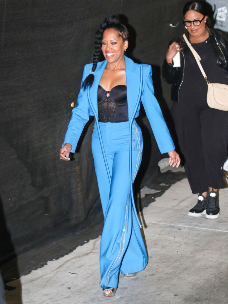 REGINA KING AT THE 'JIMMY KIMMEL LIVE' STUDIOS, 2019