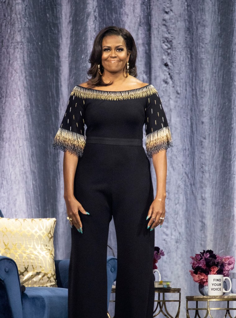 MICHELLE OBAMA AT THE BECOMING: AN INTIMATE CONVERSATION WITH MICHELLE OBAMA, 2019