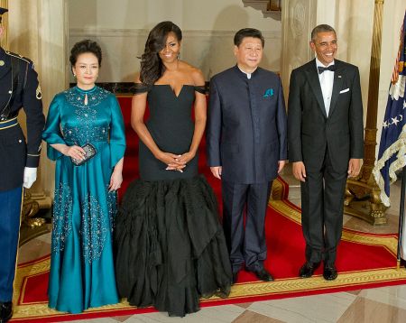 MICHELLE AND BARACK OBAMA AT THE CHINESE PRESIDENT XI JINPING STATE VISIT, 2015