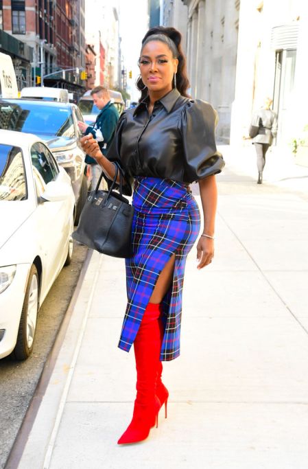 KENYA MOORE IN NEW YORK CITY, 2019