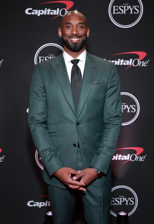 kobe bryant 2019 espys teal suit