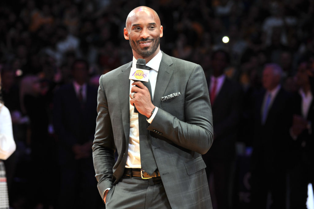 kobe bryant suit staples center nba game