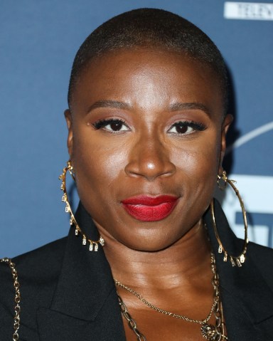 Aisha Hinds arrives at the FOX Winter TCA 2020 All-Star Party held at The Langham Huntington Hotel on January 7, 2020 in Pasadena, Los Angeles, California, United States.