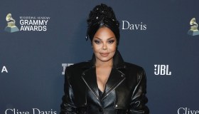 Singer Janet Jackson wearing Alexander Wang arrives at The Recording Academy And Clive Davis&apos; 2020 Pre-GRAMMY Gala held at The Beverly Hilton Hotel on January 25, 2020 in Beverly Hills, Los Angeles, California, United States.