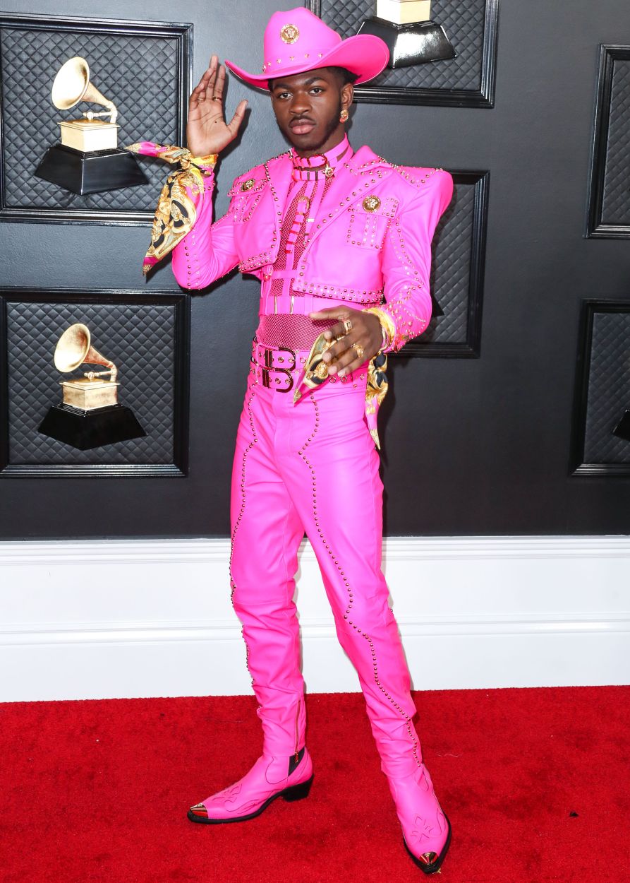 Lil Nas X arrives at the 62nd Annual GRAMMY Awards held at Staples Center on January 26, 2020 in Los Angeles, California, United States.