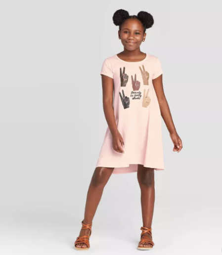 Well Worn Kids' Beauty In Every Shade High Low Dress ($18)