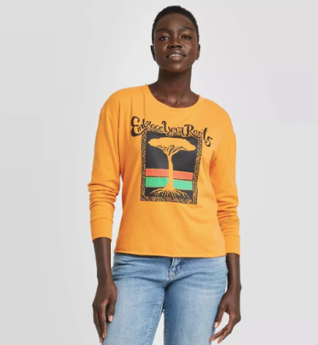 Women's Embrace Your Roots Long Sleeve T-Shirt ($15)