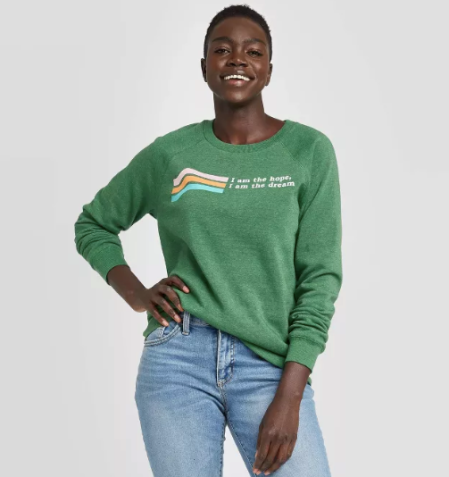 Women's I Am The Hope/I Am The Dream Fleece Pullover Sweatshirt ($18)
