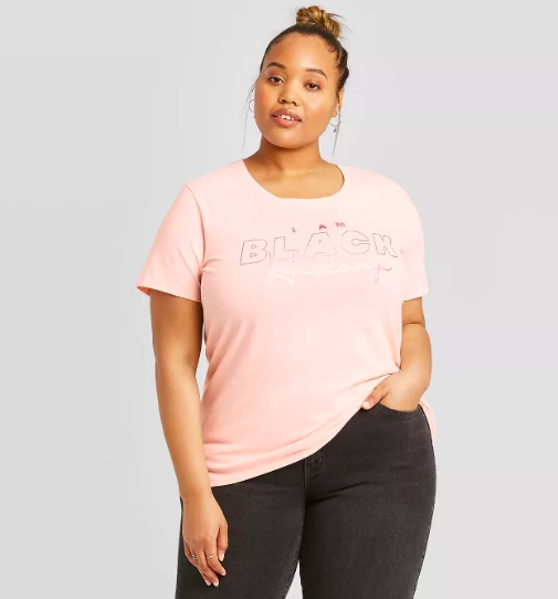 Well Worn Women's Plus I Am Black History Short Sleeve T-Shirt ($15)