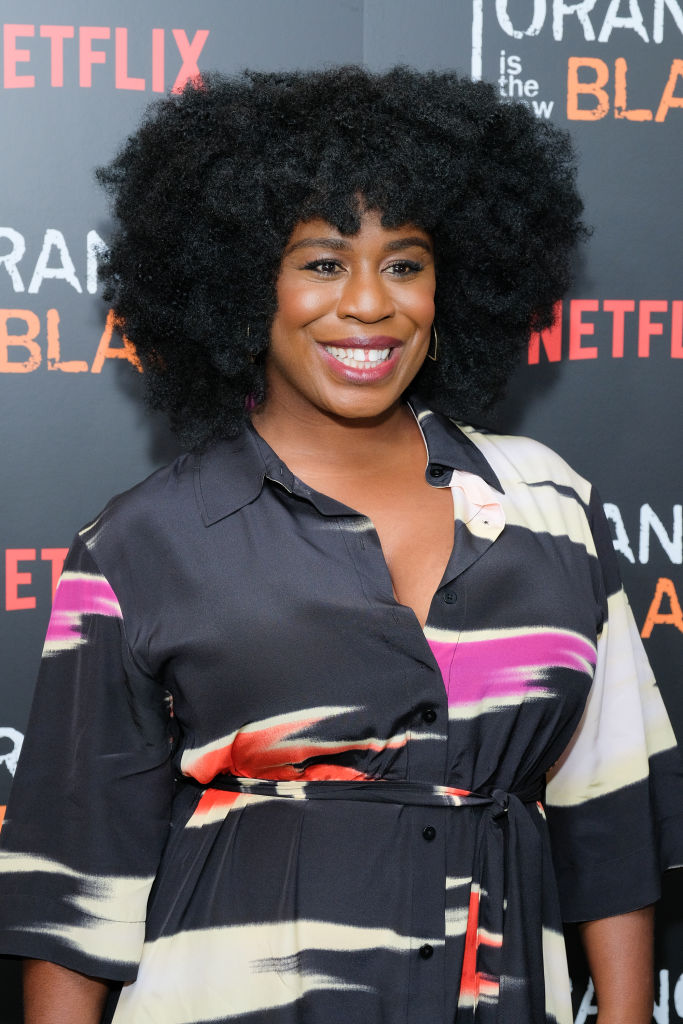 UZO ADUBA AT THE "ORANGE IS THE NEW BLACK" EMMY FYC EVENT, 2018
