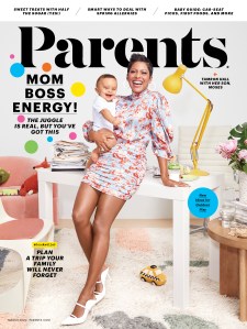 Tamron Hall March Cover/Issue of Parents Magazine