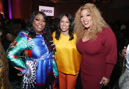 Loni Love, Essence CEO Michelle Ebanks and Kym Whitley