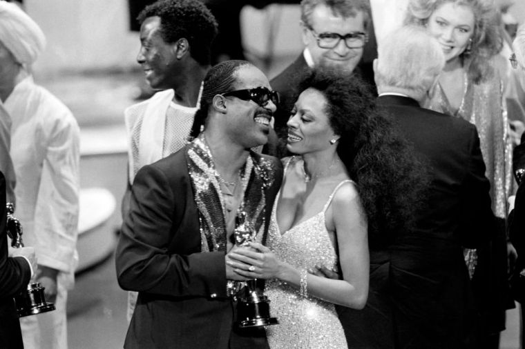 Diana Ross and Stevie Wonder 1985