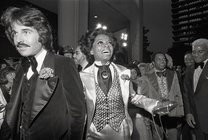 Diana Ross and Robert Ellis Arriving at the Academy Awards