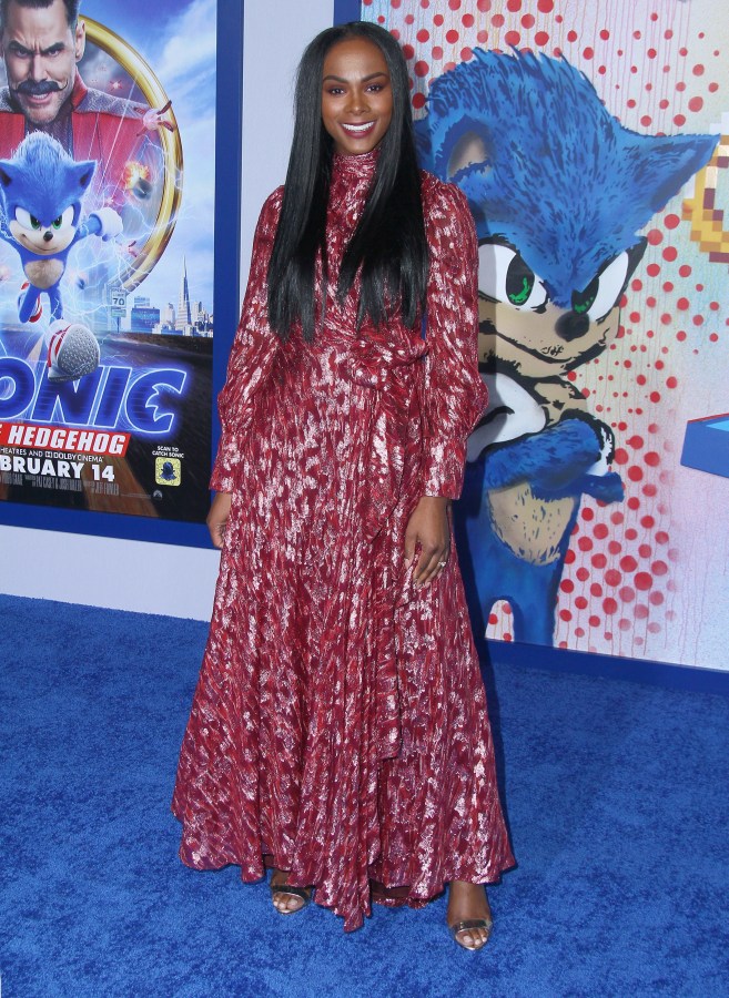 Tika Sumpter attends The Special Screening of "Sonic The Hedgehog" in Los Angeles