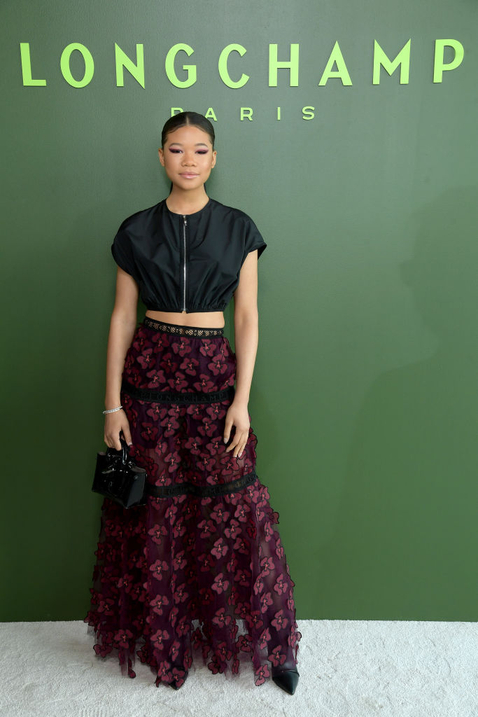 STORM REID AT THE LONGCHAMP FALL/WINTER RUNWAY SHOW, 2020