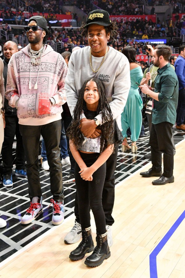 Celebrities At The Los Angeles Clippers Game