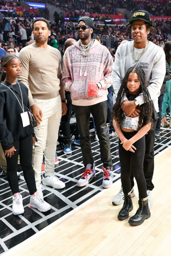 Celebrities At The Los Angeles Clippers Game