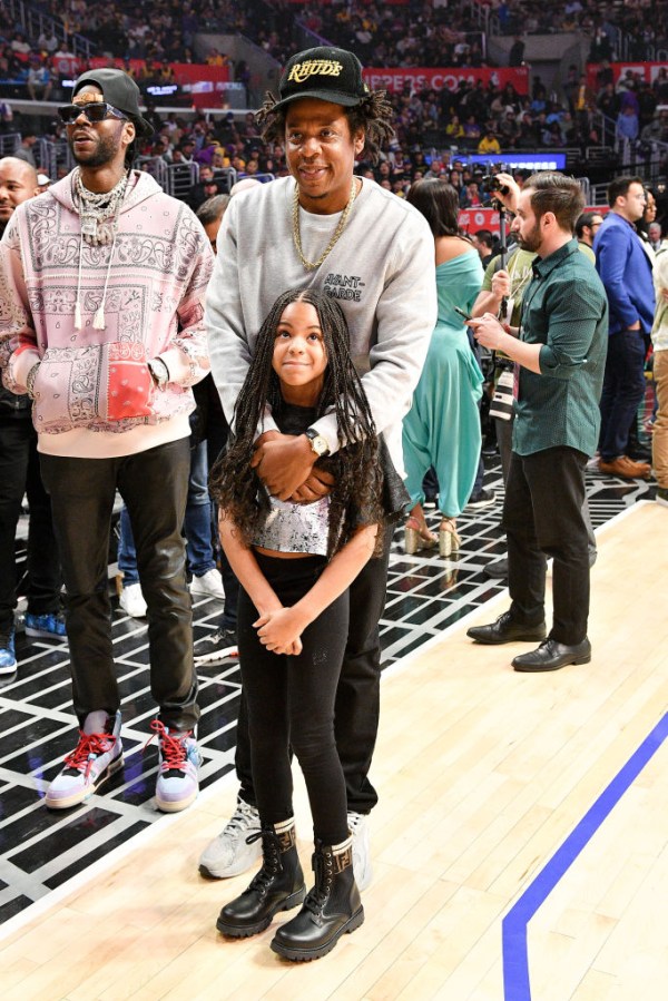 Celebrities At The Los Angeles Clippers Game