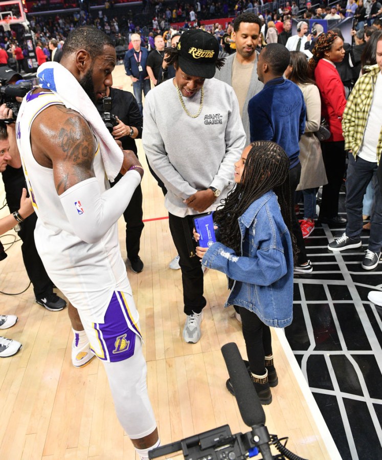 Celebrities At The Los Angeles Clippers Game