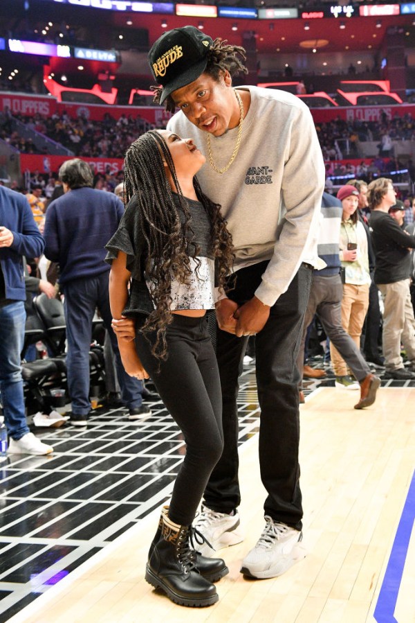 Celebrities At The Los Angeles Clippers Game