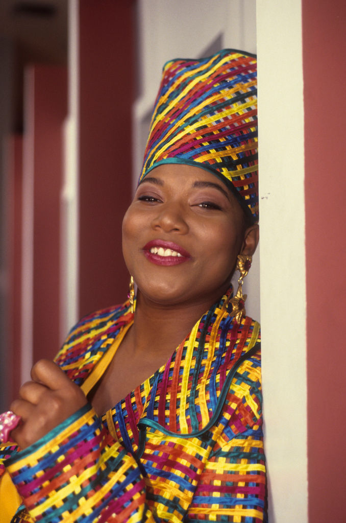 QUEEN LATIFAH ON THE SET OF "FLY GIRL", 1991