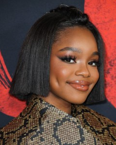 Actress Marsai Martin wearing Nina Ricci arrives...