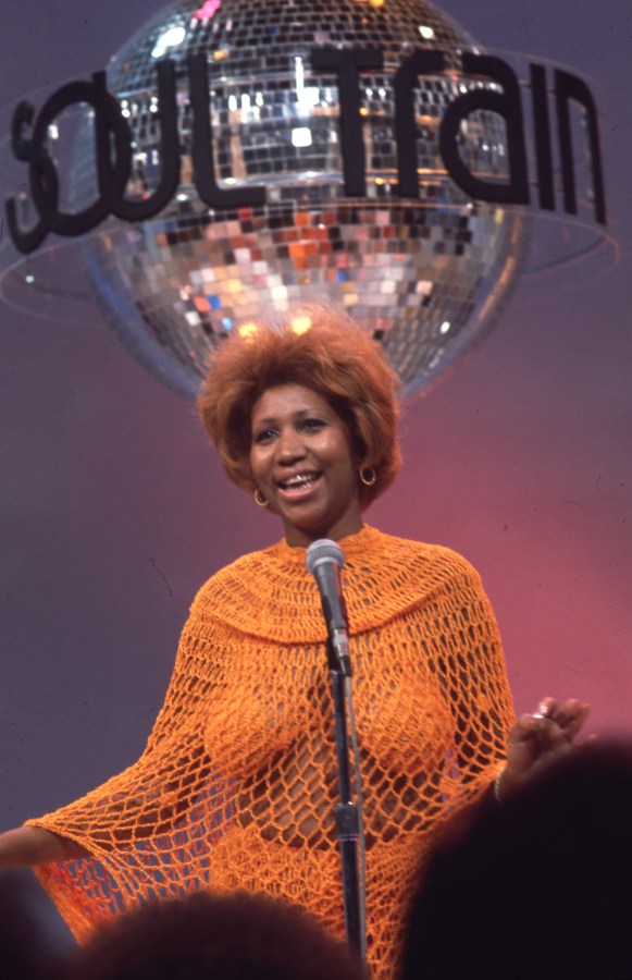 Aretha Franklin performs on Soul Train.