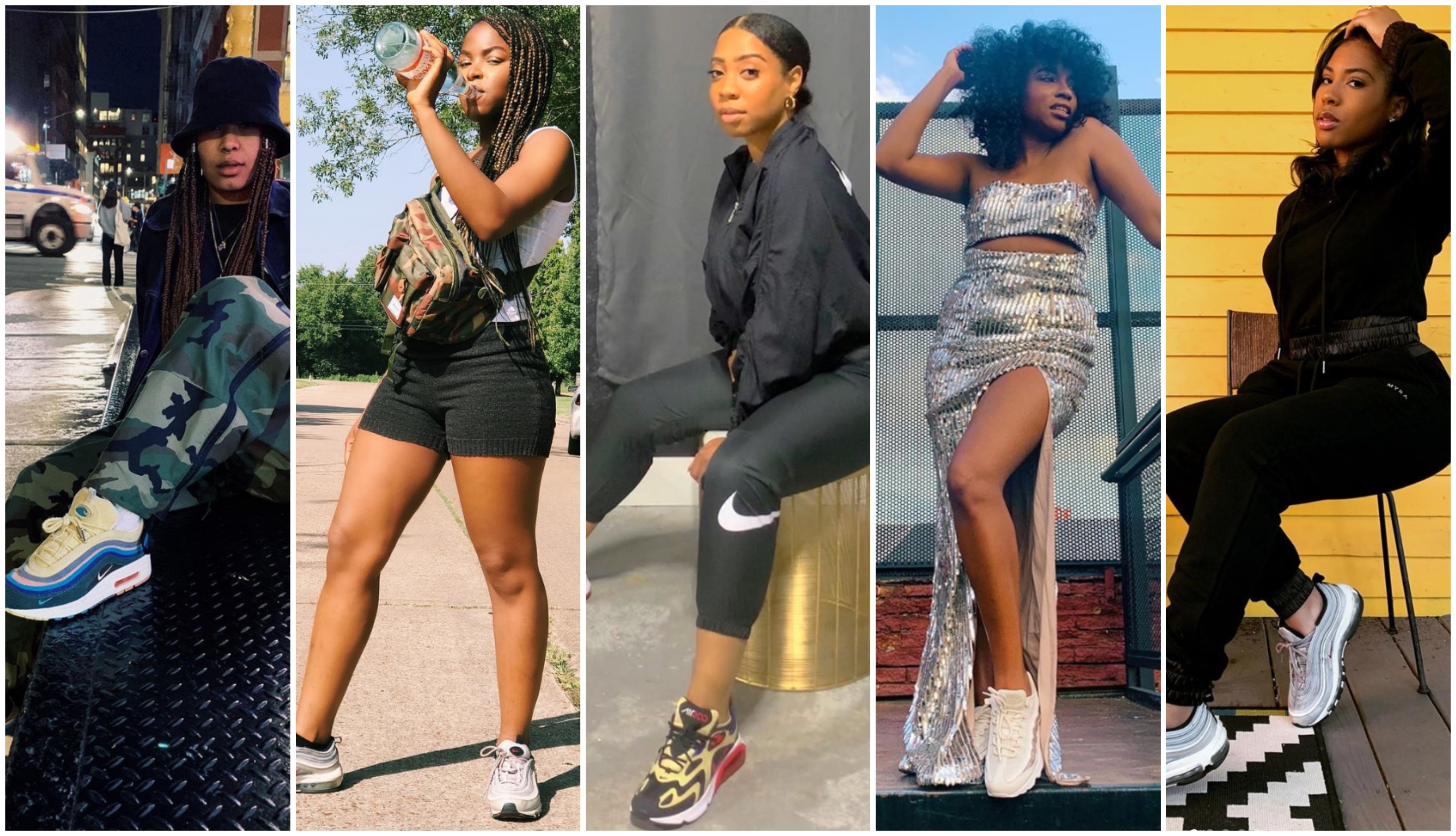 water Conform schermutseling Black Women Wearing Air Max Sneakers